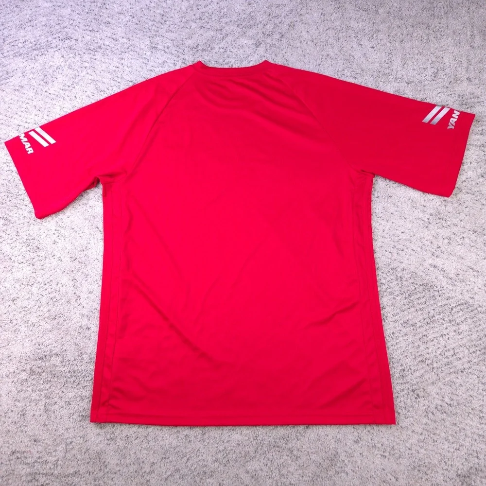 New York Red Bull Jersey Mens Large Adidas Training Red Silver 2017 MLS Soccer